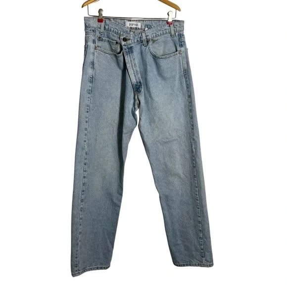 PARKE x Vintage Levi’s Baggy Tapered Crossover Light Wash Jeans - Picture 4 of 15